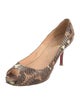 Christian Louboutin Python Animal Print Pumps