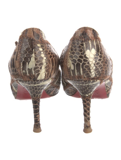 Christian Louboutin Python Animal Print Pumps