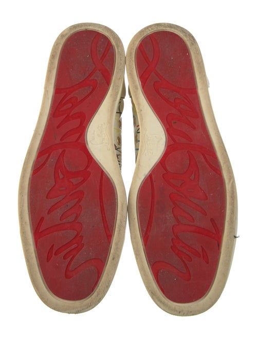 Christian Louboutin Patent Leather Printed Sneakers