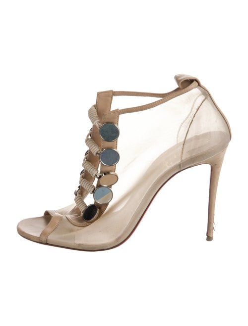 Christian Louboutin Mesh T-Strap Pumps