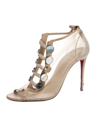 Christian Louboutin Mesh T-Strap Pumps