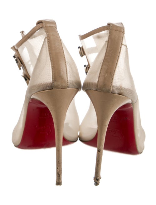 Christian Louboutin Mesh T-Strap Pumps