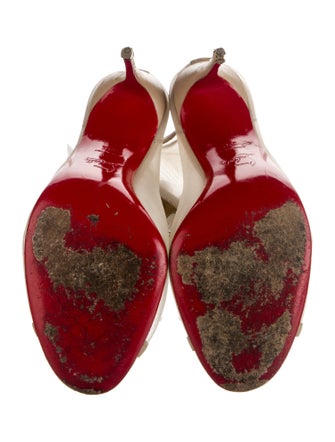 Christian Louboutin Mesh T-Strap Pumps