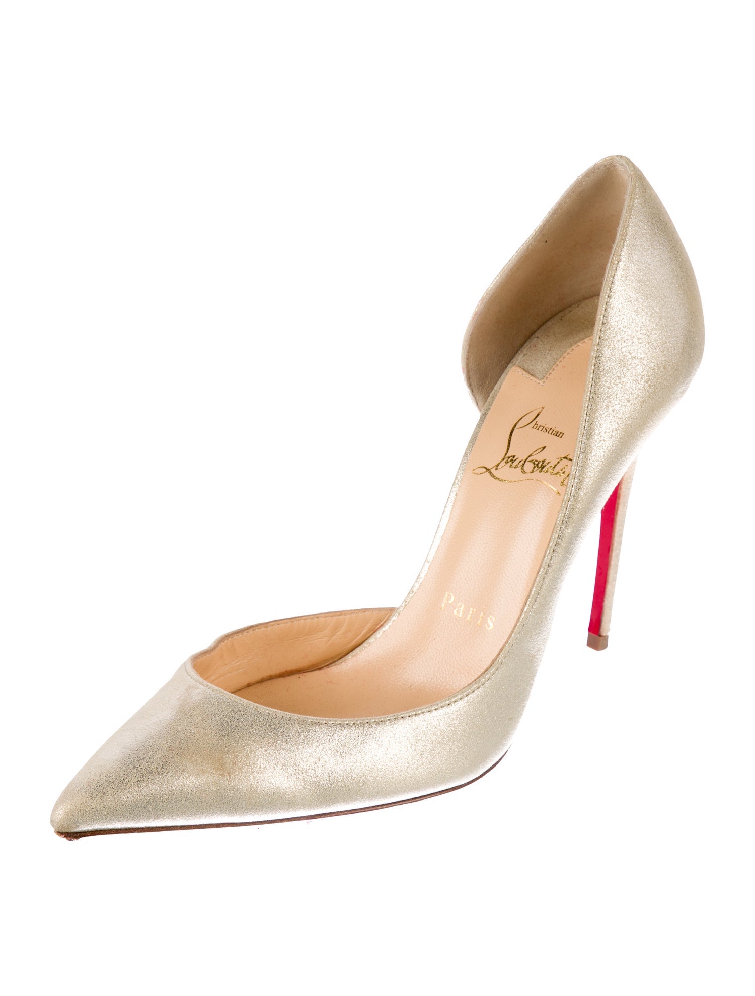Christian Louboutin Suede D'Orsay Pumps