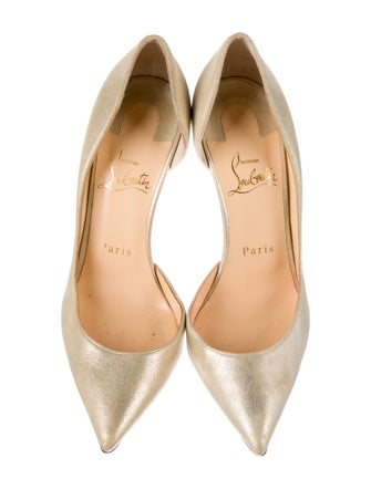 Christian Louboutin Suede D'Orsay Pumps