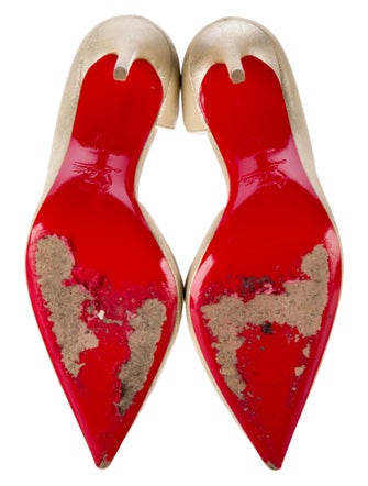 Christian Louboutin Suede D'Orsay Pumps