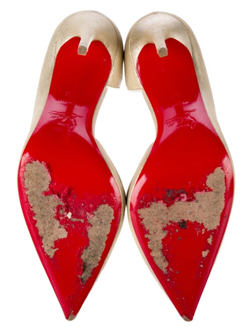 Christian Louboutin Suede D'Orsay Pumps
