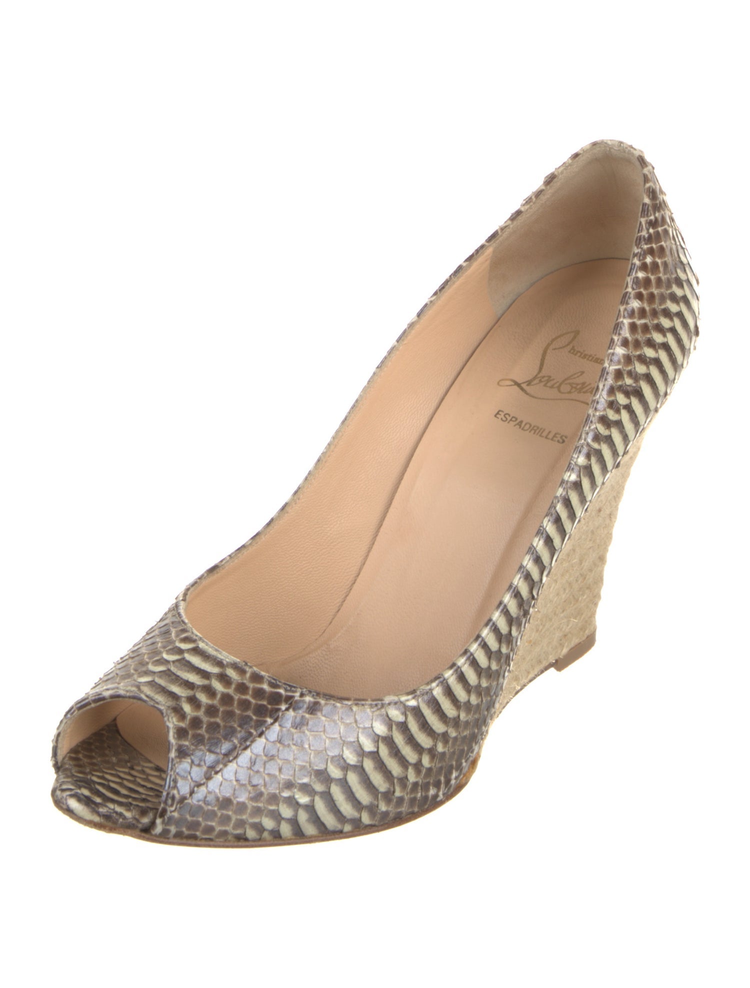 Christian Louboutin Snakeskin Animal Print Pumps