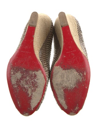 Christian Louboutin Snakeskin Animal Print Pumps