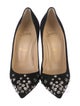 Christian Louboutin Suede Studded Accents Pumps