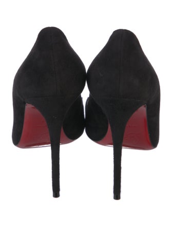 Christian Louboutin Suede Studded Accents Pumps