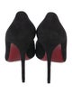Christian Louboutin Suede Studded Accents Pumps