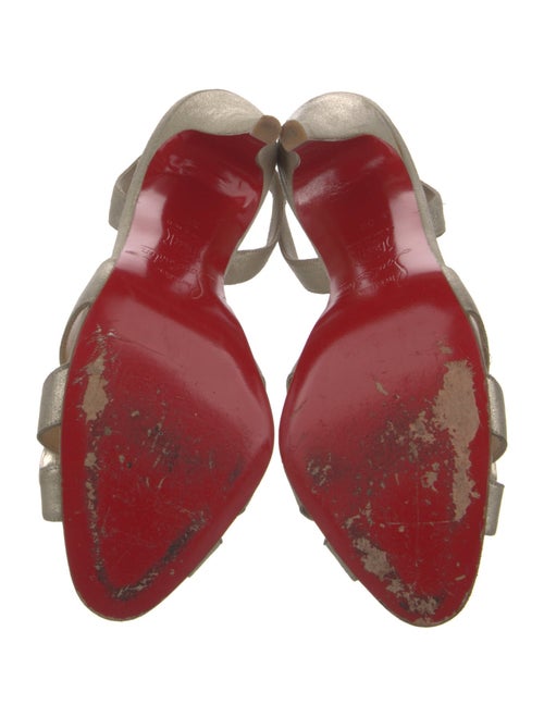 Christian Louboutin Leather Slingback Sandals