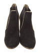 Christian Louboutin Suede Leather Trim Embellishment Chelsea Boots