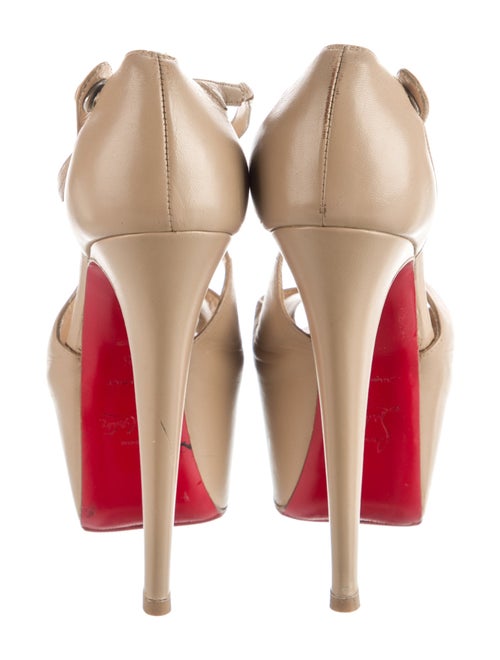 Christian Louboutin Leather T-Strap Pumps