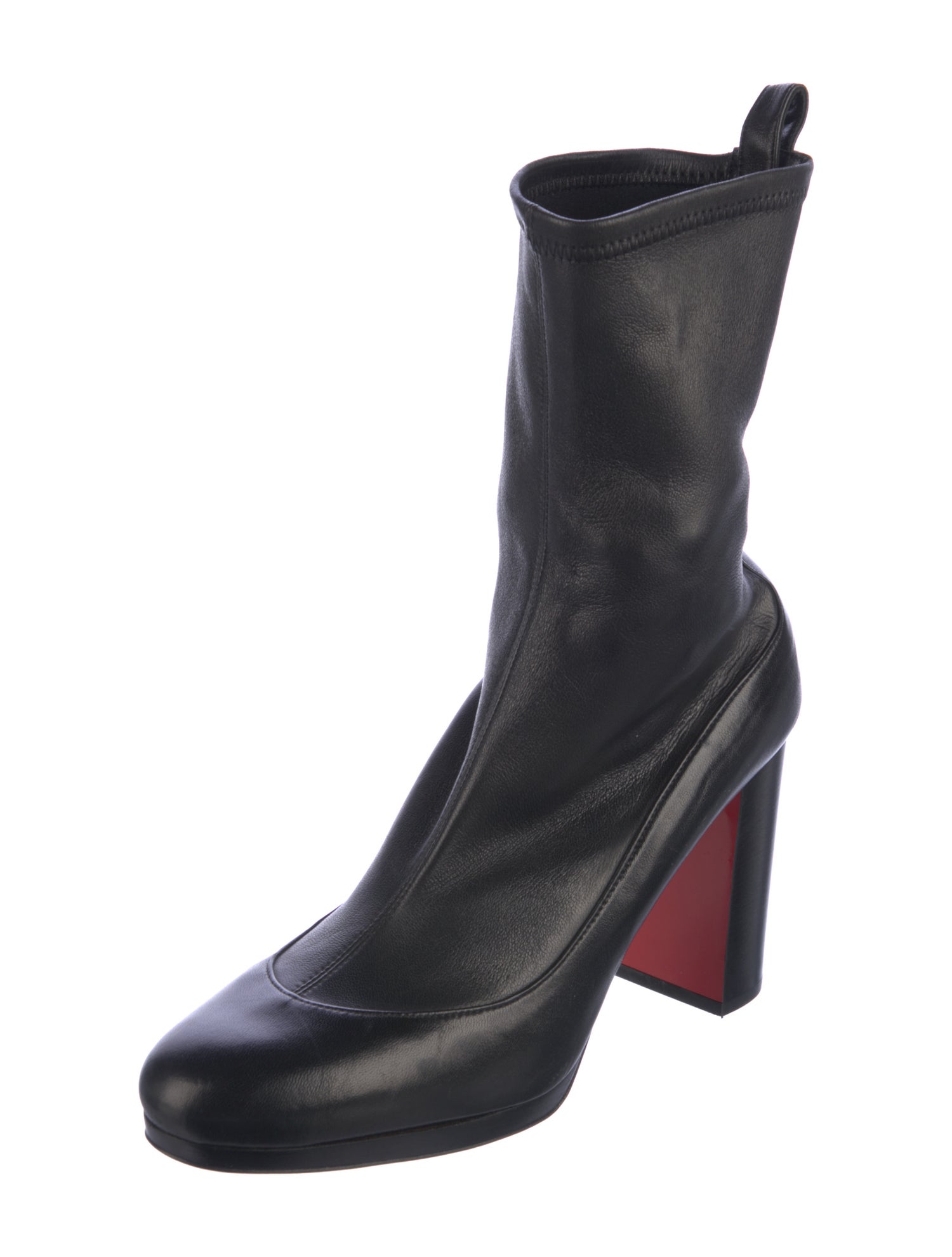 Christian Louboutin Leather Sock Boots
