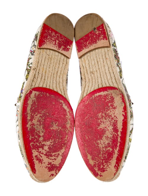 Christian Louboutin Spike Accents Canvas Espadrilles