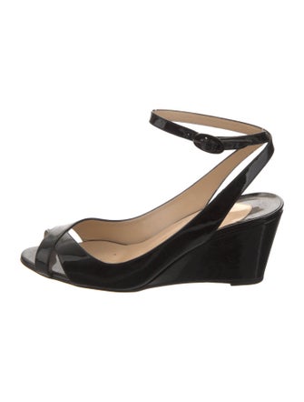 Christian Louboutin Patent Leather Slingback Pumps