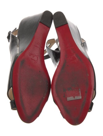 Christian Louboutin Patent Leather Slingback Pumps