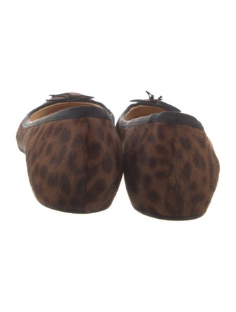 Christian Louboutin Ponyhair Animal Print Ballet Flats