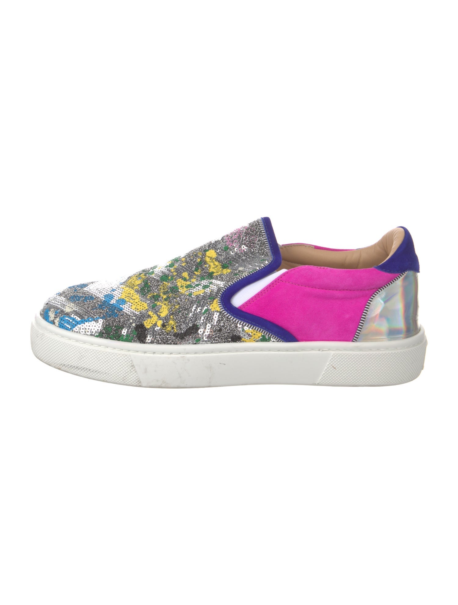 Christian Louboutin Sequins Printed Sneakers
