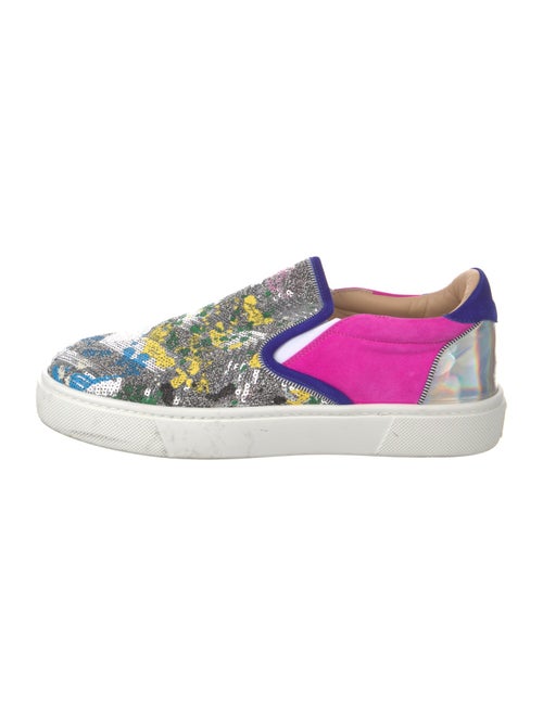 Christian Louboutin Sequins Printed Sneakers