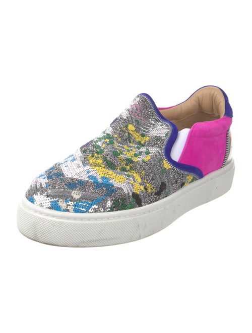 Christian Louboutin Sequins Printed Sneakers