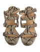 Christian Louboutin Snakeskin Animal Print Gladiator Sandals