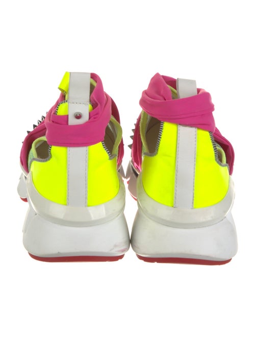 Christian Louboutin Spike Accents Printed Sneakers