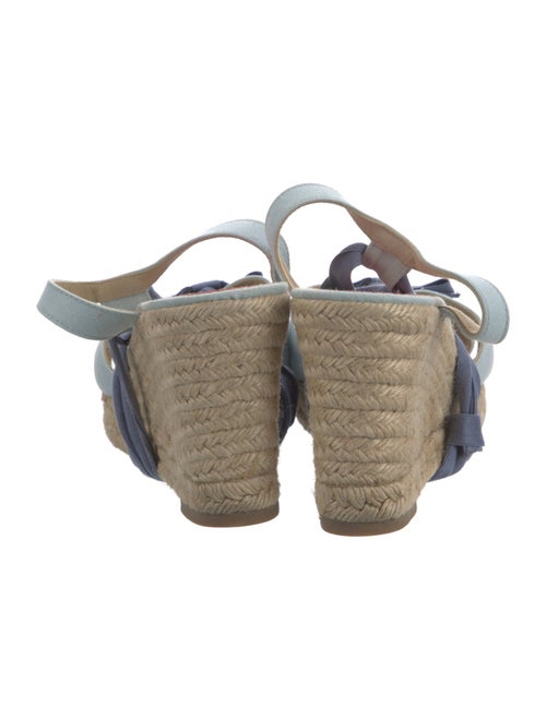 Christian Louboutin Canvas Bow Accents Espadrilles