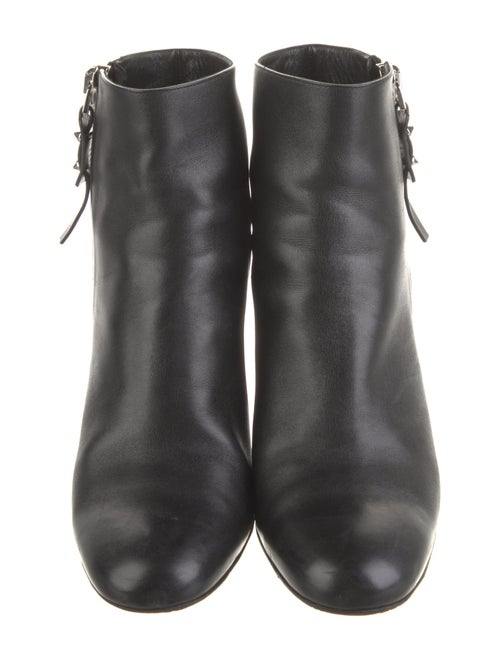 Christian Louboutin Spike Accents Leather Boots