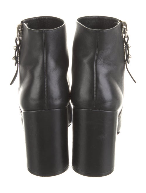 Christian Louboutin Spike Accents Leather Boots