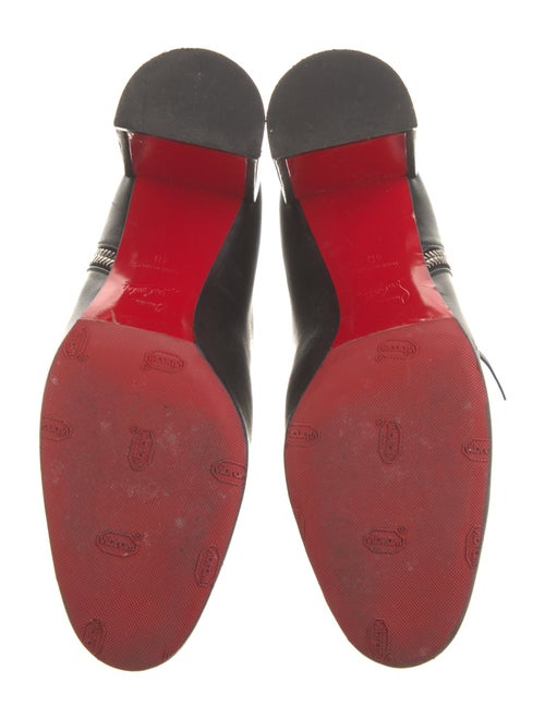 Christian Louboutin Spike Accents Leather Boots