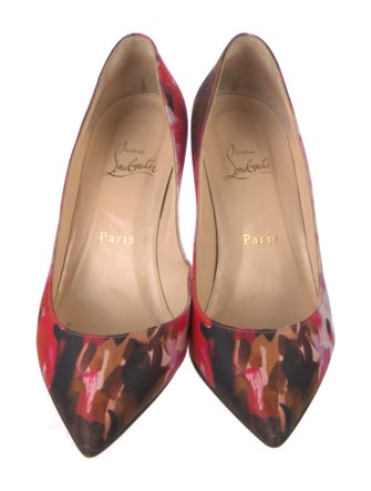 Christian Louboutin Canvas Tie-Dye Print Pumps