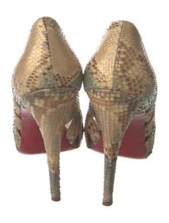 Christian Louboutin Snakeskin Animal Print Pumps