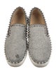 Christian Louboutin Spike Accents Glitter Sneakers