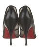 Christian Louboutin Mesh Leather Trim Embellishment Pumps