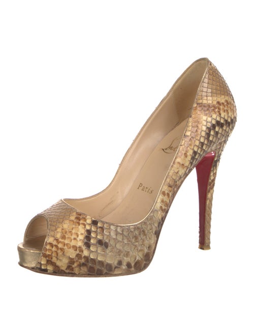 Christian Louboutin Snakeskin Animal Print Pumps
