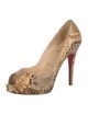 Christian Louboutin Snakeskin Animal Print Pumps