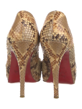 Christian Louboutin Snakeskin Animal Print Pumps
