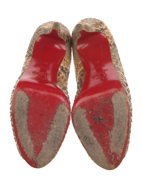 Christian Louboutin Snakeskin Animal Print Pumps