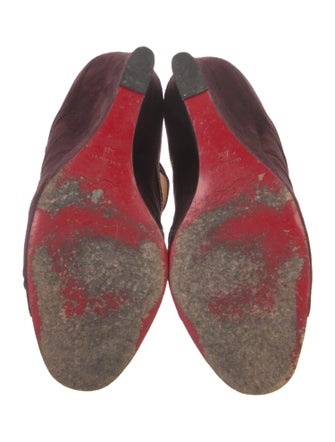 Christian Louboutin Suede Gladiator Sandals