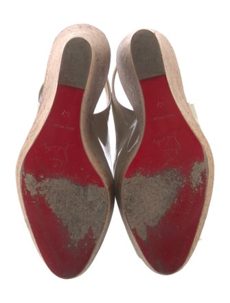 Christian Louboutin Patent Leather Slingback Pumps