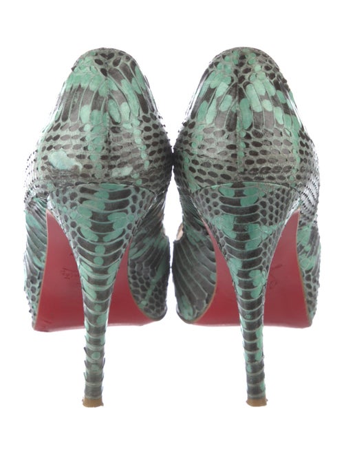 Christian Louboutin Python Animal Print Pumps
