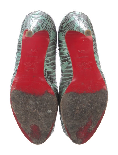Christian Louboutin Python Animal Print Pumps