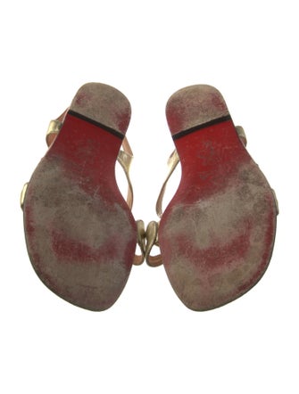 Christian Louboutin Leather Slides