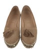 Christian Louboutin Suede Tassel Accents Espadrilles