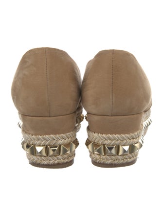 Christian Louboutin Suede Tassel Accents Espadrilles