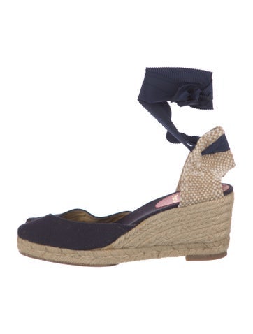 Christian Louboutin Sandals Canvas Braided Accents Espadrilles 8