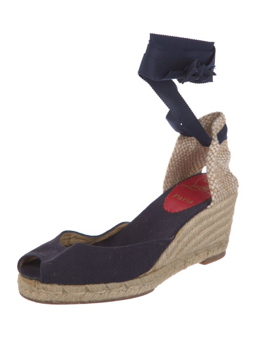 Christian Louboutin Canvas Braided Accents Espadrilles